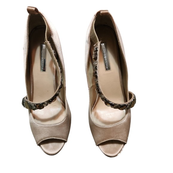 H by Halston Blush Jeweled Platform Pumps - Picture 5 of 9